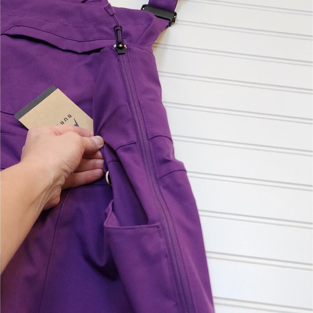 NWT Burton Women's Avalon Bib Snow Snowboard Ski Pants Size S Imperial Purple - Picture 9 of 16